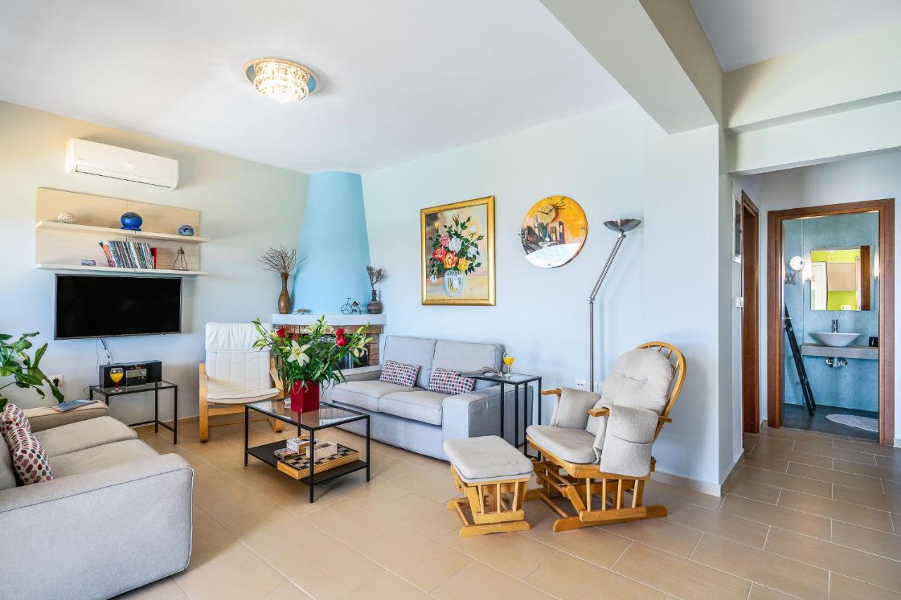 Seaview Villa Mirthios Panorama With Private Swimming Pool And Bbq! Plakias Exterior foto